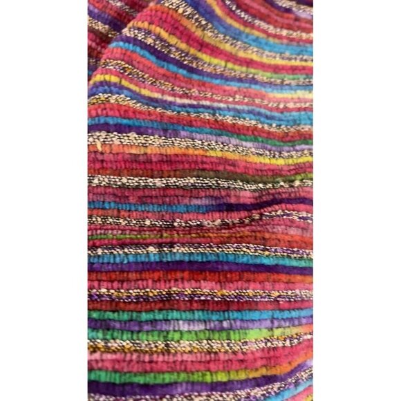 Tantrum Western Jacket L Pink Striped Retro Cowgirl Preppy Boho 80s Retro Cozy - Picture 8 of 11